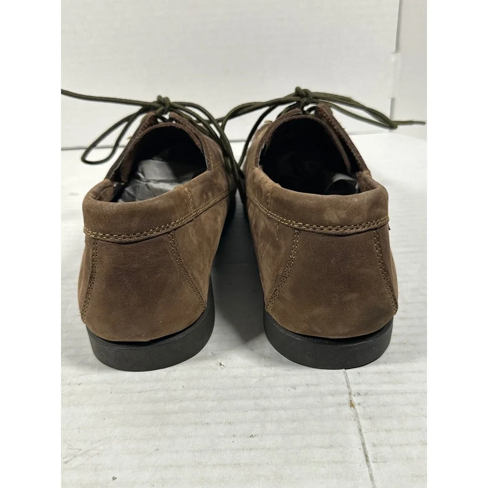 Eastland Falmouth Brown Leather Camp Moc Boat Shoes Mens Oxford Lace Up Classic